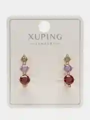 Алый серьги Xuping гипоаллергенный медицинский сплав