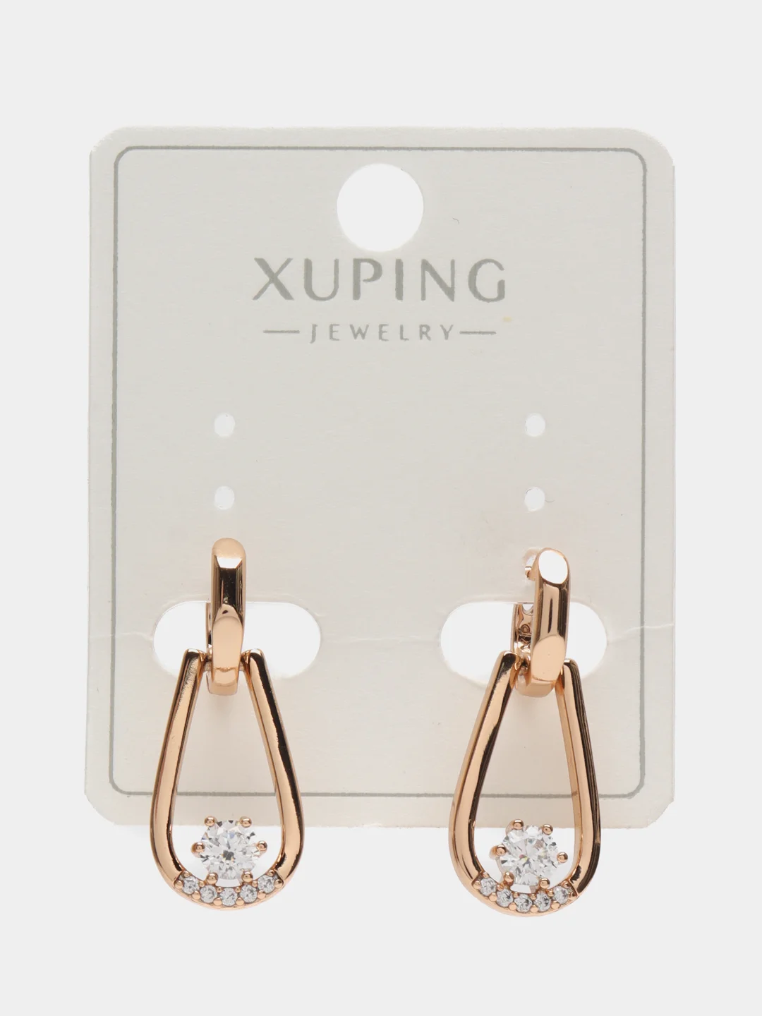 Золотой серьги Xuping гипоаллергенный медицинский сплав