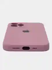Конфетный чехол для iPhone (Айфон) 12, 13, 14, Pro, Max, силиконовый + микрофибра, с защитой камеры