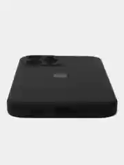 Черный чехол для iPhone (Айфон) 12, 13, 14, Pro, Max, силиконовый + микрофибра, с защитой камеры