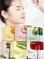 Увлажняющая тканевая маска для лица муцин улитки, алоэ, гиалуроновая кислота, плацента 25г