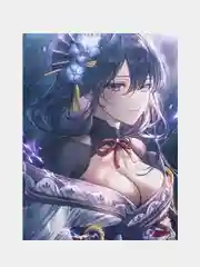 Лавандовый тканевый постер-плакат Genshin Impact
