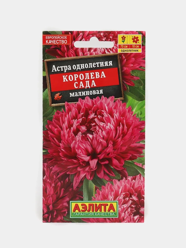 Астра "Королева сада малиновая", семена, цветы