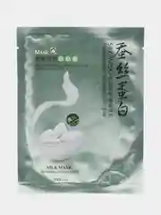 Мятный silk Mask тканевые маски для лица с протеинами шелка, 30 г