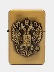 Золотой зажигалка бензиновая, подарочный набор зажигалка, бензин, кремний