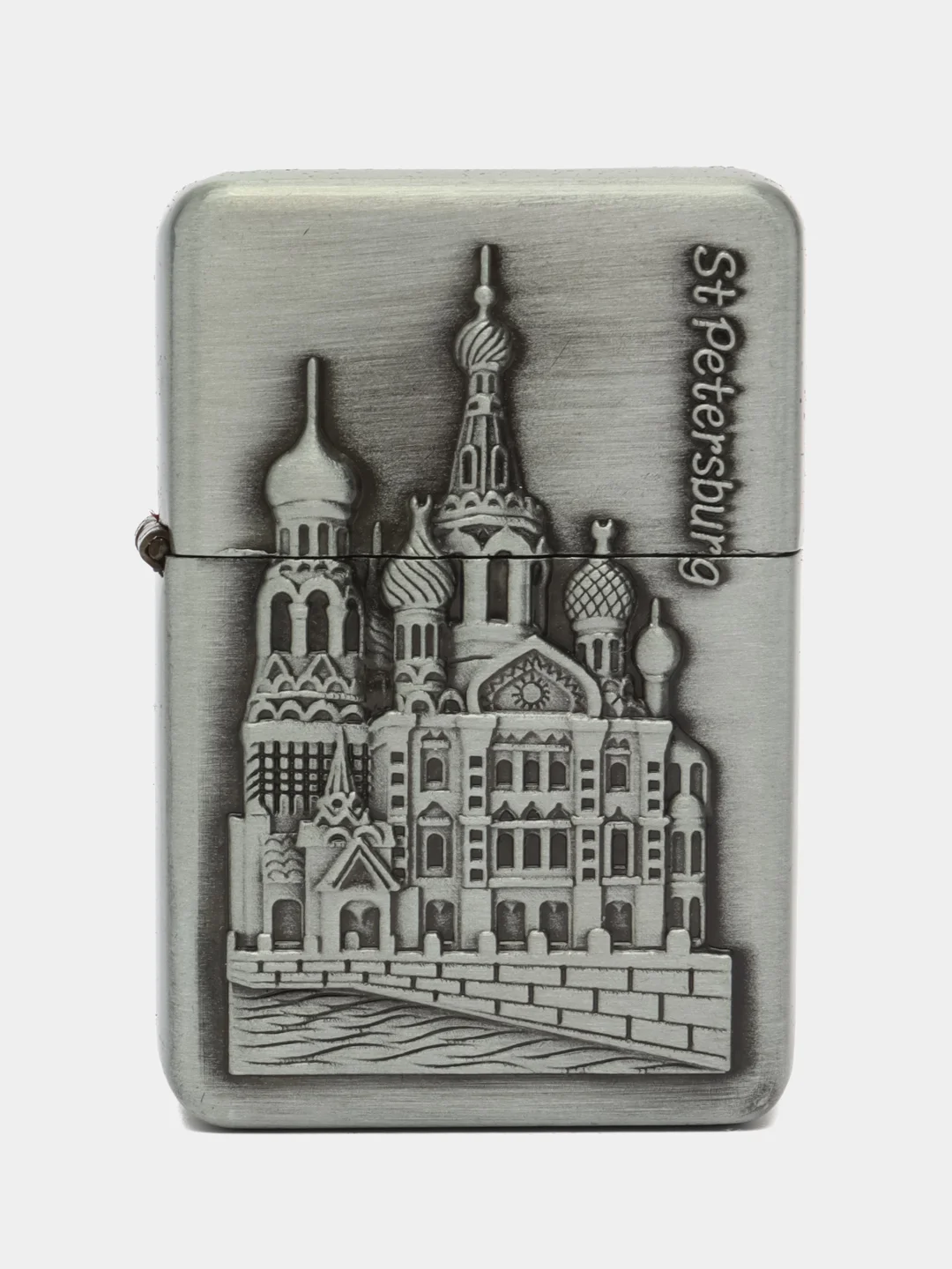 Хром зажигалка бензиновая, подарочный набор зажигалка, бензин, кремний