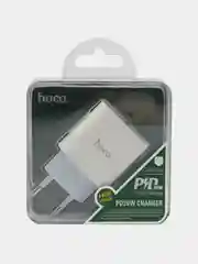 Зарядка для телефона type С зарядное устройство Hoco C76A Plus 20W, 3.0 QС, белый