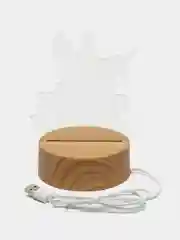 Золотой подарочный 3D светильник-ночник, с кнопкой вкл/выкл, питание USB, подарок на 8 марта