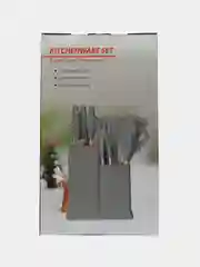 Серый набор кухонных принадлежностей, 19 предметов, 6 цветов