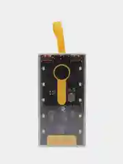 Белый power Bank 10000 mAh, с быстрой зарядкой, прозрачный корпус, подсветка