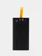 Черный power Bank 10000 mAh, с быстрой зарядкой, прозрачный корпус, подсветка
