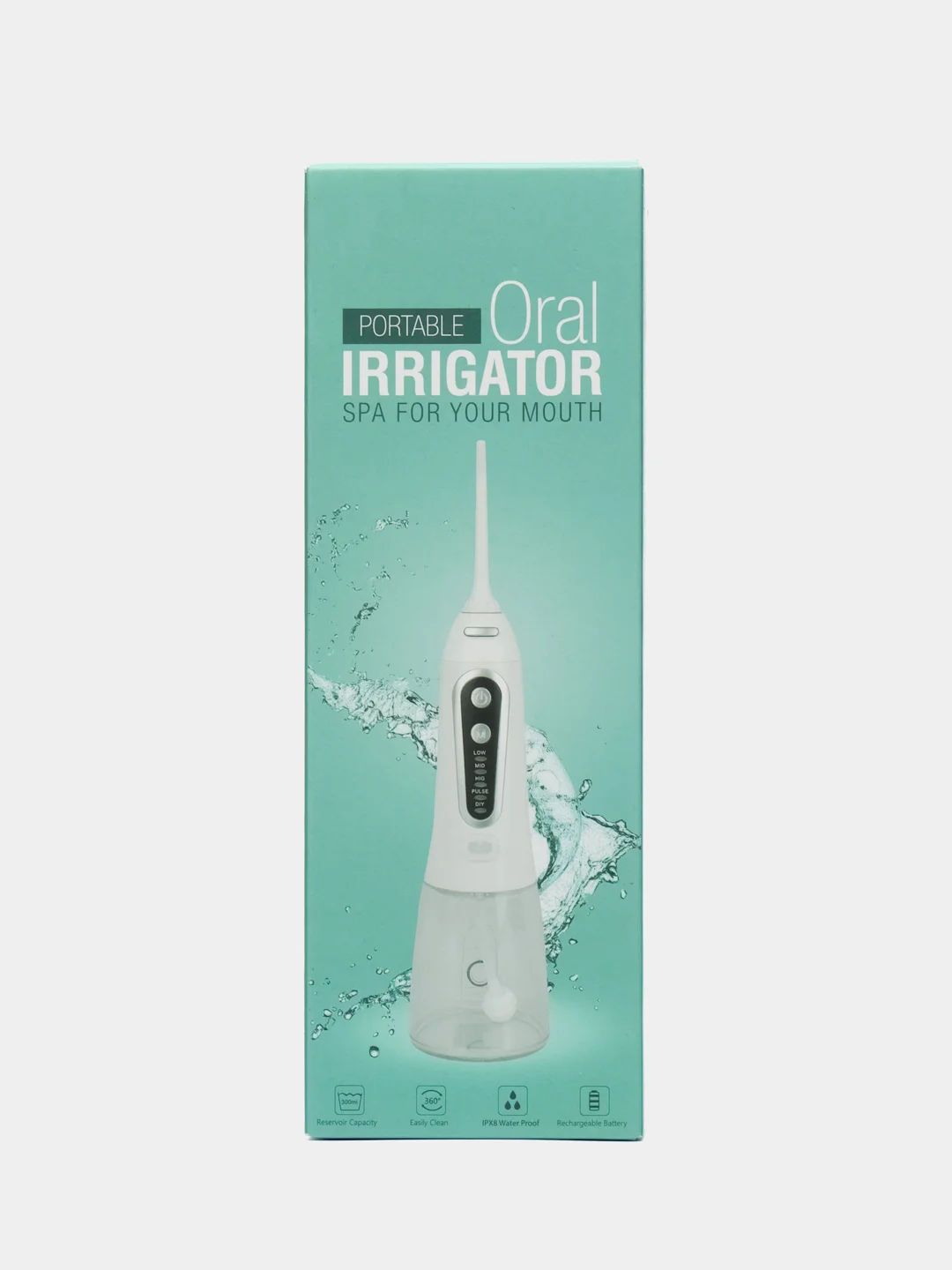 Черный ирригатор Portable Oral Irrigator, 6 насадок