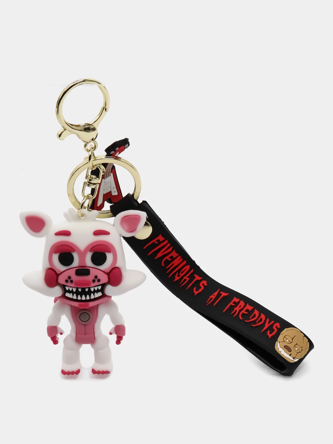 Розовый брелок на ключи, рюкзак, сумку Freddy nights at Freddys, Майнкрафт, Человек Паук, Тор, Мотоцикл