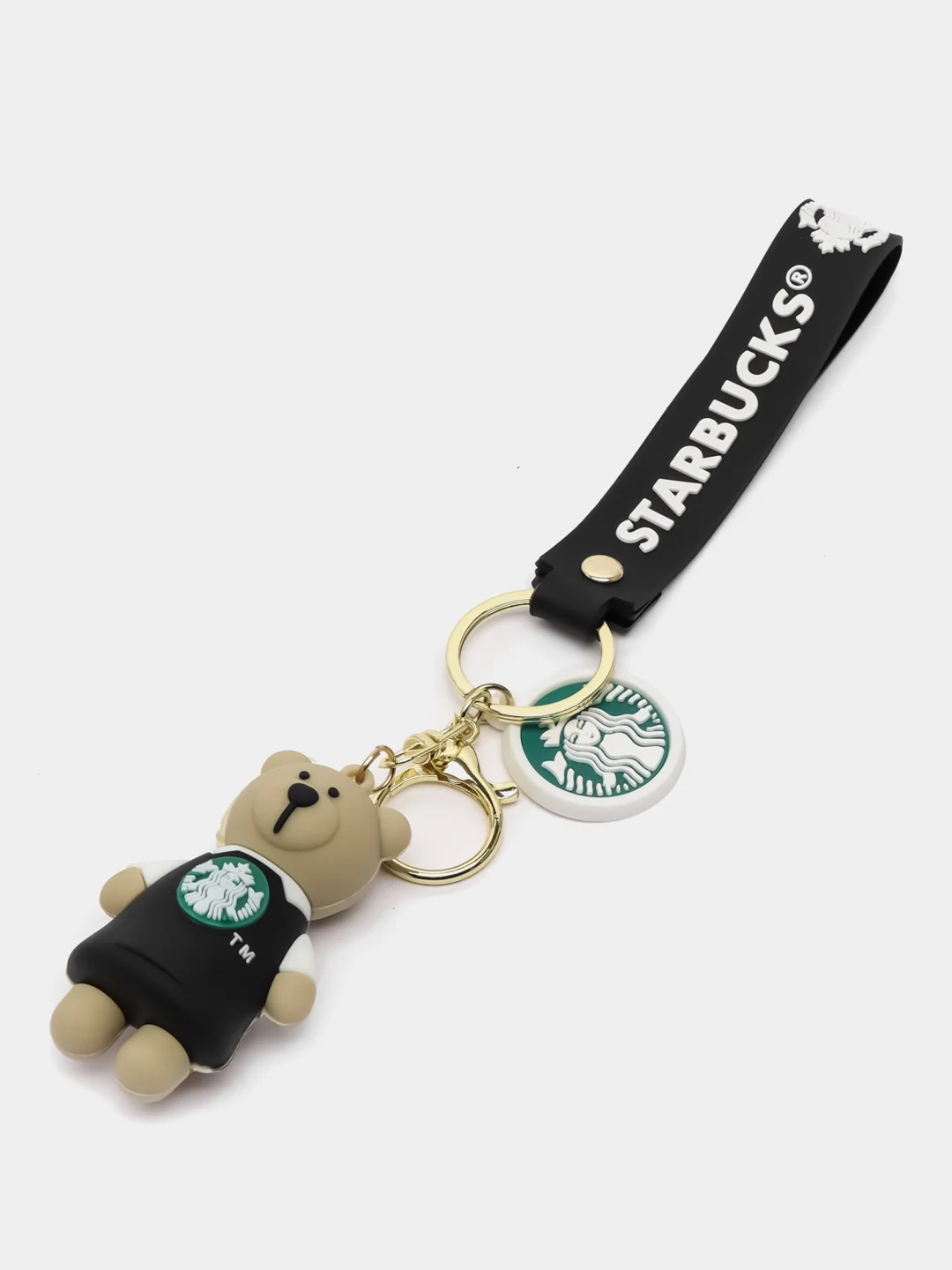 Угольный брелок на ключи,рюкзак,сумку Мишка Starbucks,Медвежонок,Wednesday,Гарри Потер,death note