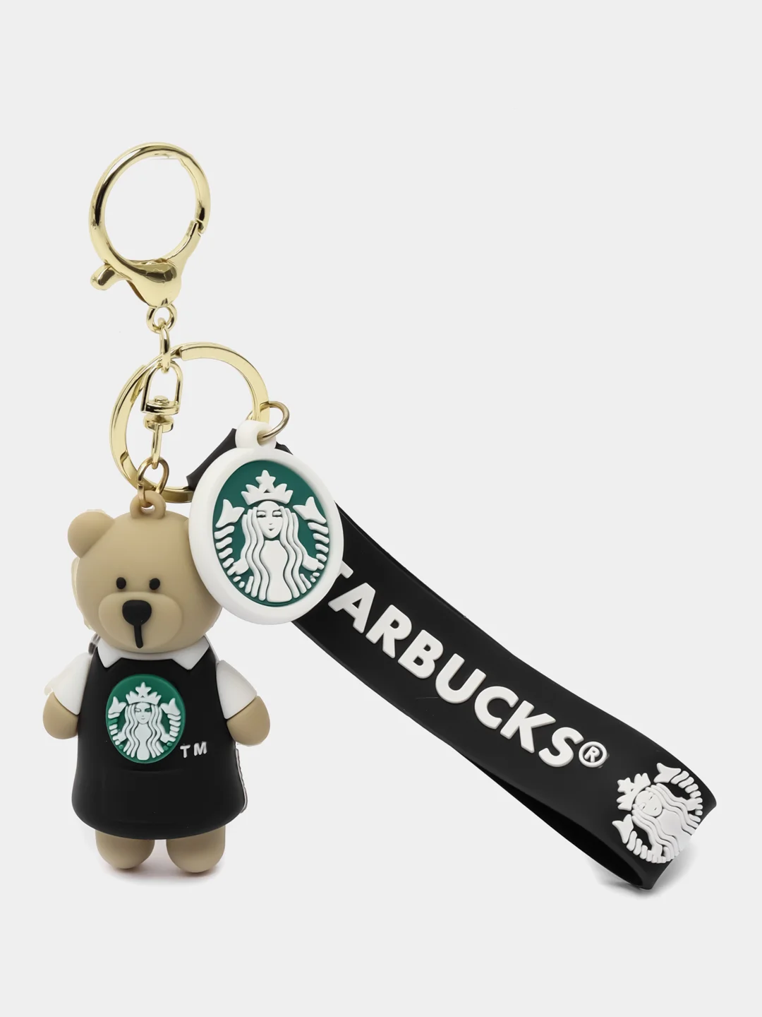 Угольный брелок на ключи,рюкзак,сумку Мишка Starbucks,Медвежонок,Wednesday,Гарри Потер,death note