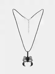 Черный scorpio подвеска на вощеном шнуре