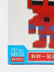 Красный 3d конструктор, Пикачу, фигурки аниме, Человек-паук, Iron Man, Куроми, Стич, Хеллоу Китти