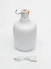 Белый фонарь-лампа кемпинговый, аккумуляторный, светодиодный, с USB кабелем