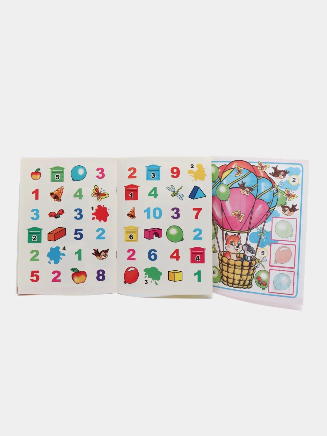 Лазурный книга для детей 4-7 лет, с наклейками, 12 страниц, размер 22 x 16
