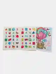 Лазурный книга для детей 4-7 лет, с наклейками, 12 страниц, размер 22 x 16