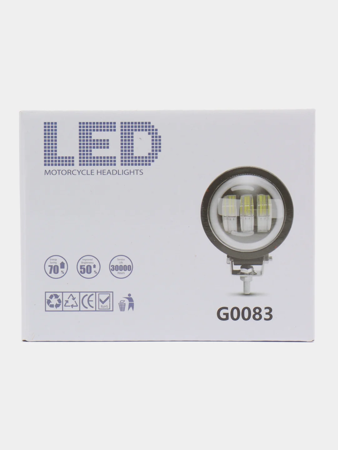 Светодиодные противотуманные  LED фары универсальные 30W дневные ходовые огни, 1шт