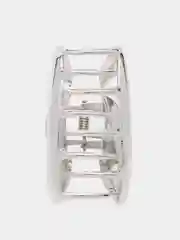 Серебряный металлическая заколка