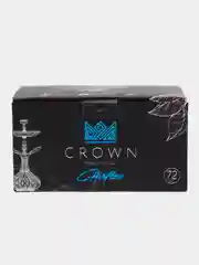 Уголь кокосовый для кальяна Crown Airflow, ребристый, 25 мм, 72 штук 1 кг в кубиках