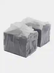 Уголь кокосовый для кальяна Crown Airflow, ребристый, 25 мм, 72 штук 1 кг в кубиках