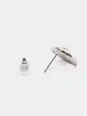 Серебряный серьги гвоздики сердечки