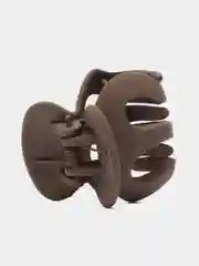Коричневый заколка крабик