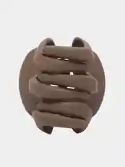 Коричневый заколка крабик