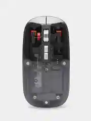 Серый мышь компьютерная, беспроводная, USB 2.4G, прозрачный корпус