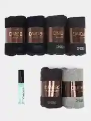 Коричневый подарочный набор носков для мужчин DMDBS, 6 пар