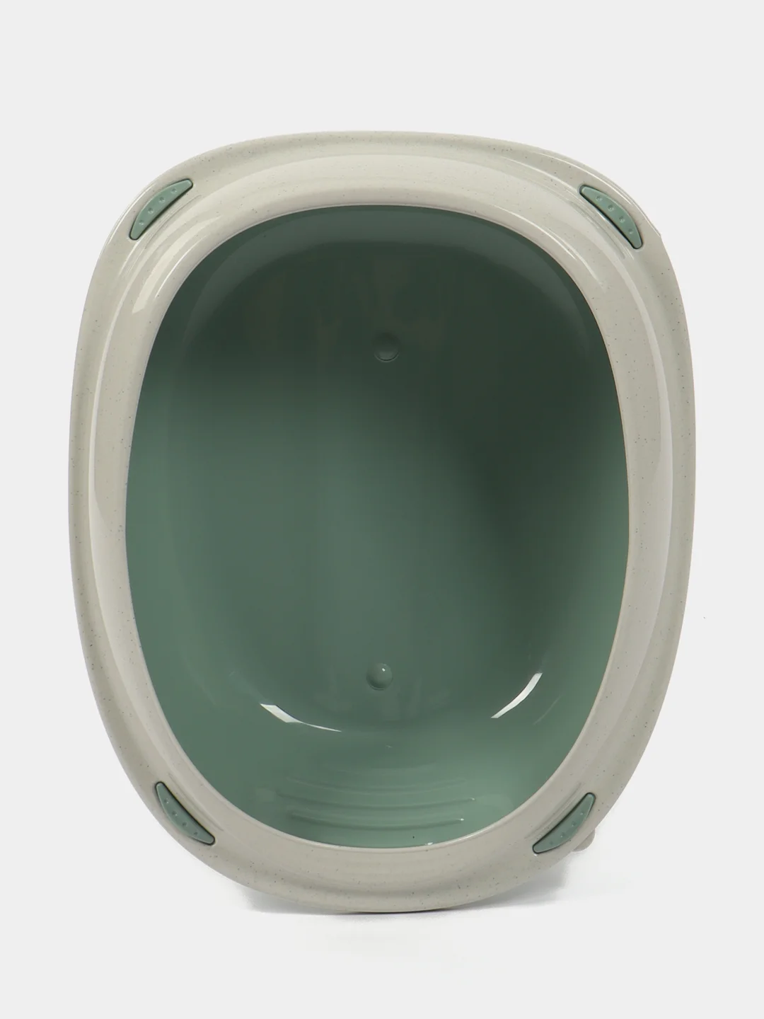 Туалет-лоток для кошек с бортом GEORPLAST SHUTTLE салатовый