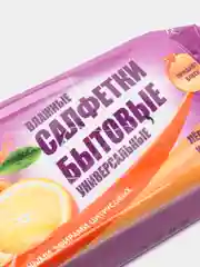 Влажные салфетки Vestar бытовые  с натуральными эфирами цитрусовых 72 шт (5 упаковок