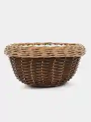 Белый кашпо для декора, из ротанга, 5 л