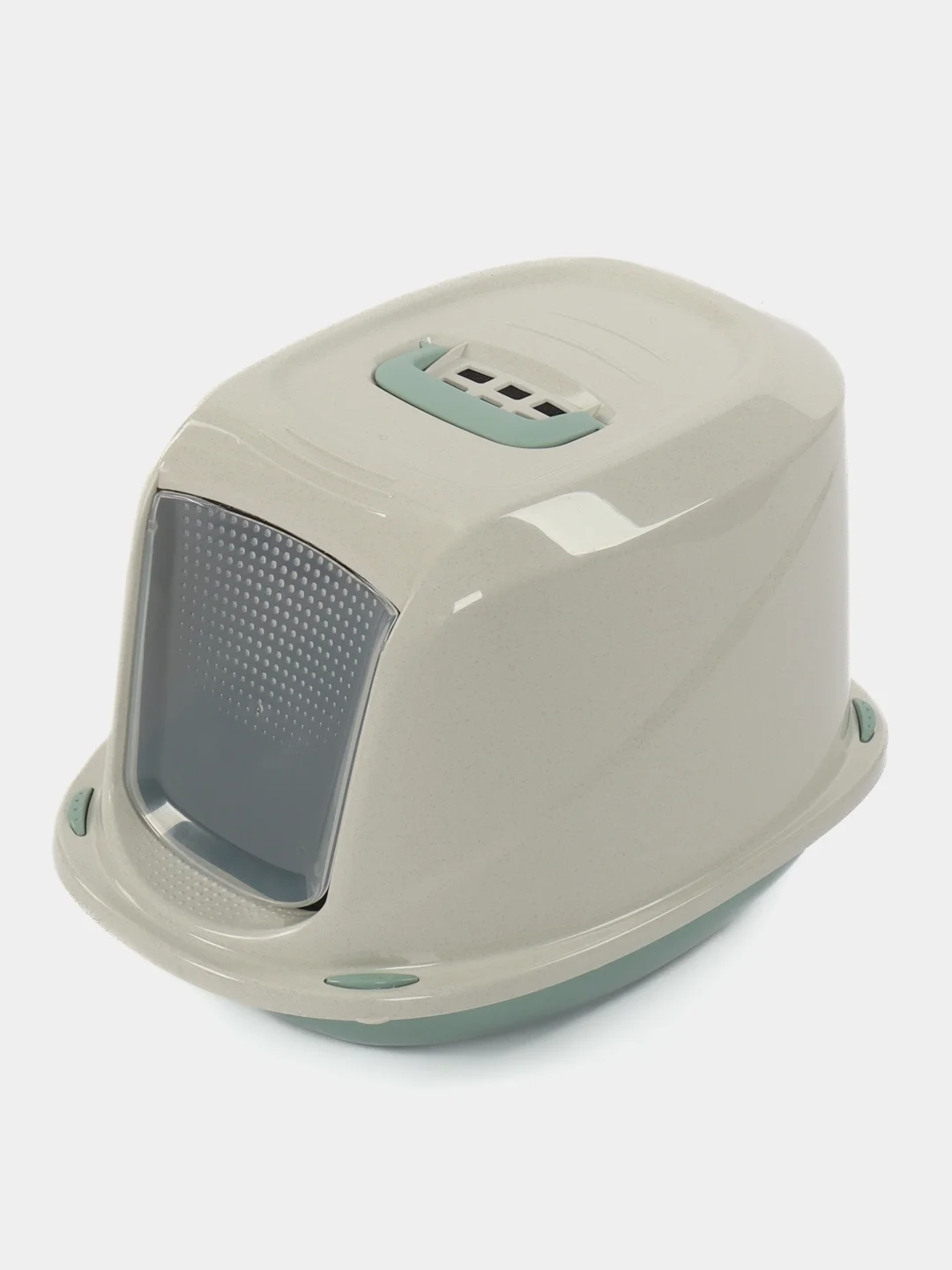 Розовый туалет для кошек закрытый  GEORPLAST GALAXY JAMBO