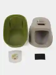 Зелёный хаки туалет для кошек закрытый SAVIC MANON