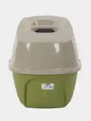 Зелёный хаки туалет для кошек закрытый SAVIC MANON