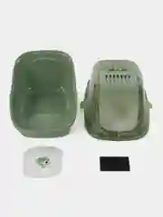 Зеленый туалет для кошек закрытый SAVIC NESTOR мрамор
