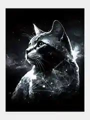 Алмазная мозаика "Кот" на подрамнике, 40 х 50 см, полная выкладка