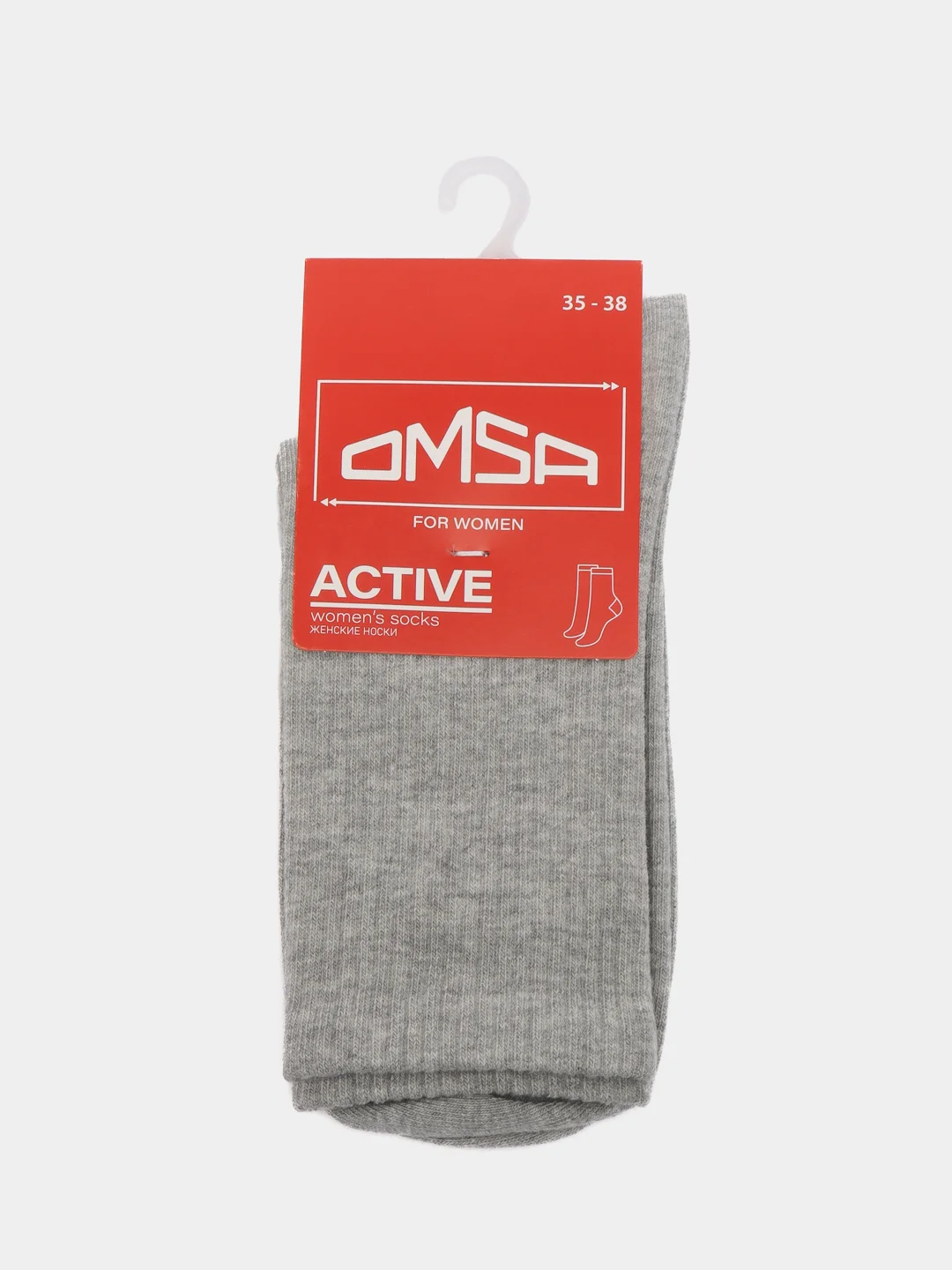 Серый меланж носки женские Omsa ACTIVE 152