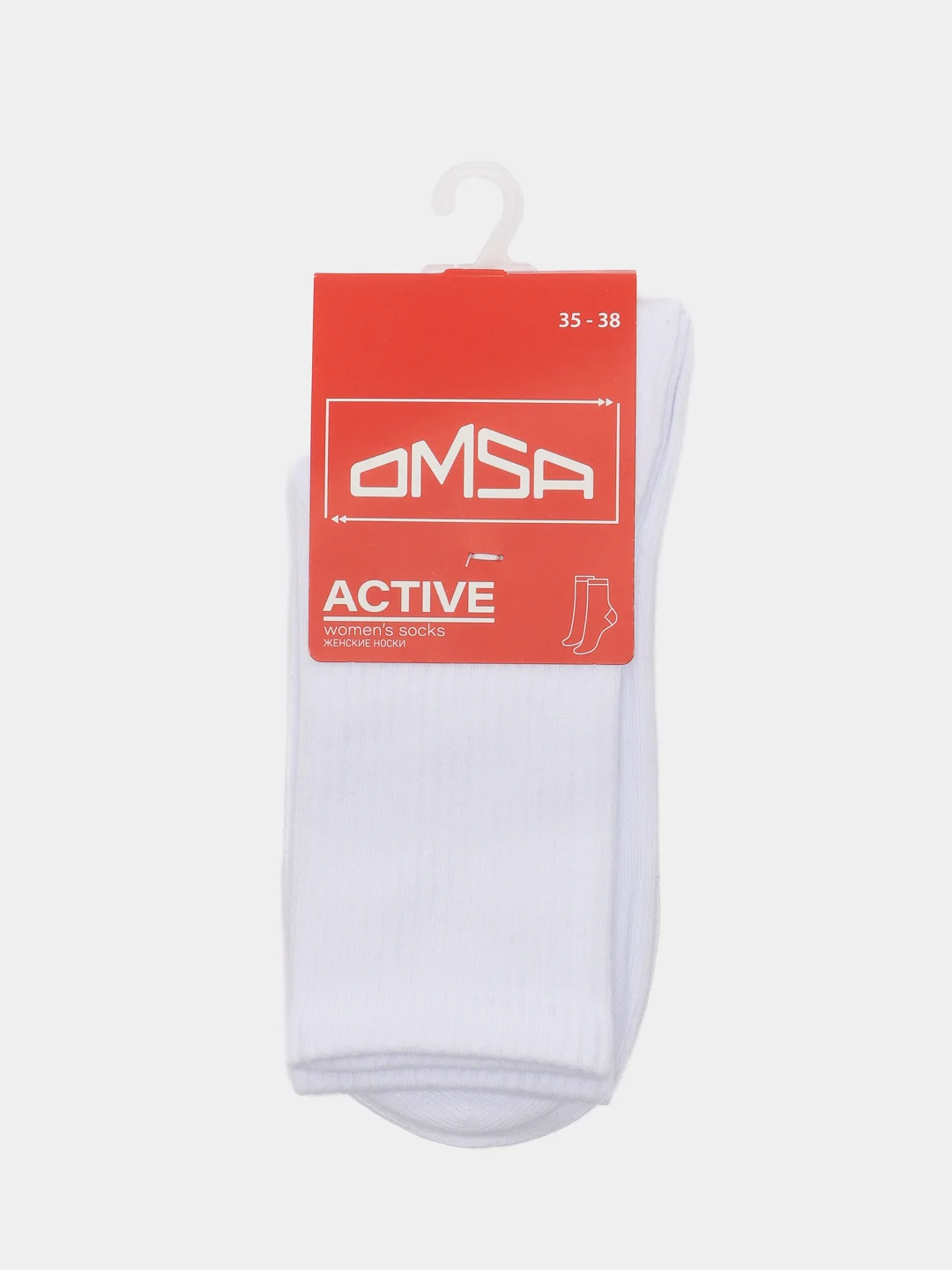 Белый носки женские Omsa ACTIVE 152