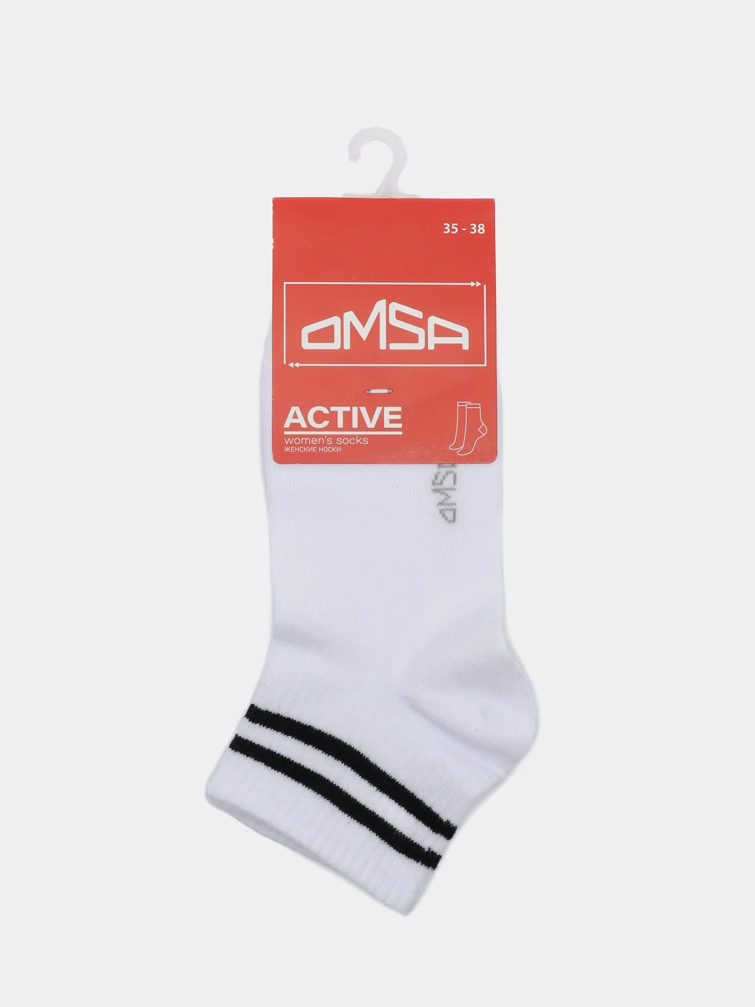 Белый носки женские Omsa ACTIVE 154