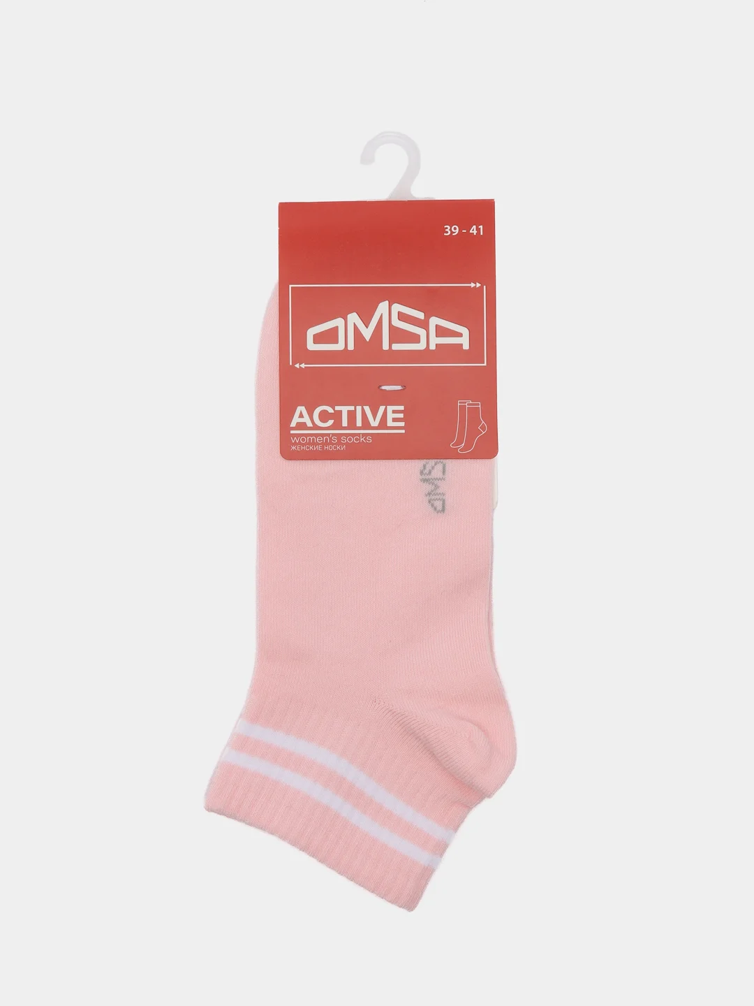 Розовый носки женские Omsa ACTIVE 154