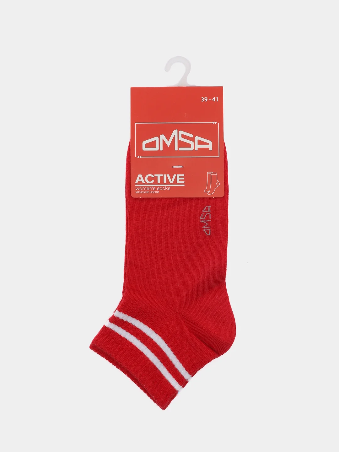 Красный носки женские Omsa ACTIVE 154