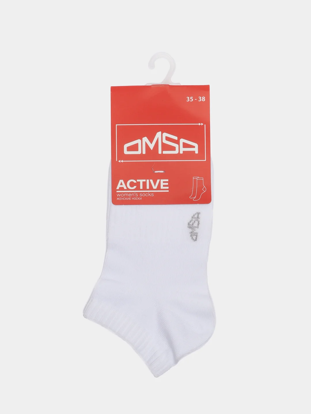 Белый носки женские Omsa ACTIVE 151