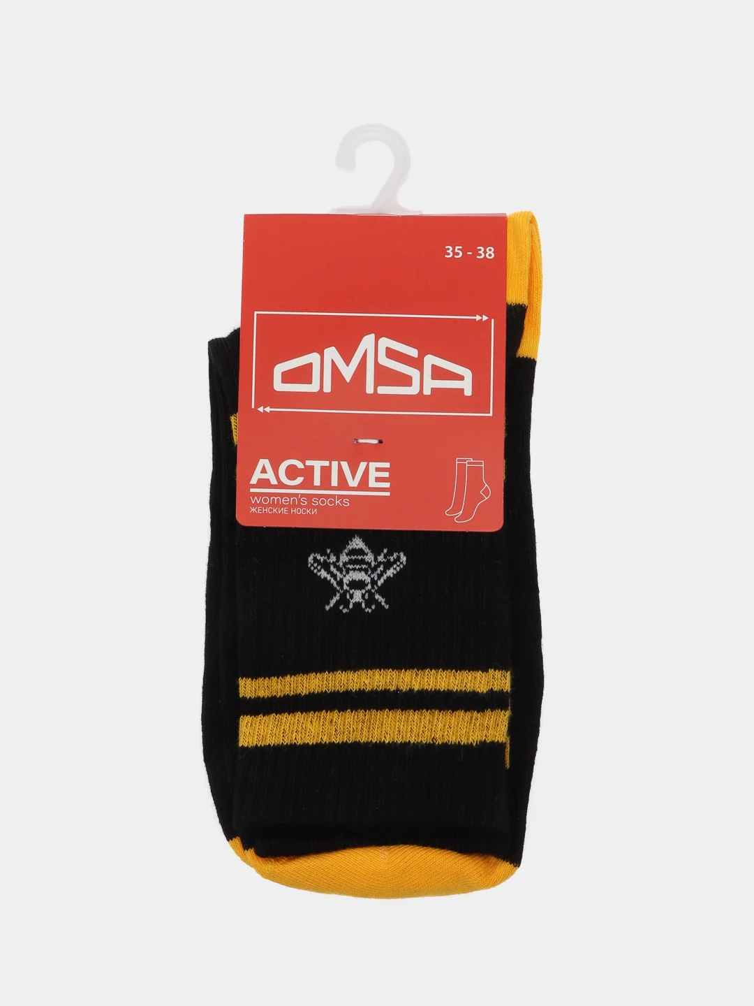 Черный носки женские Omsa ACTIVE 153