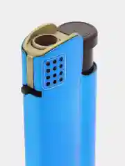 Красный зажигалка металлическая, газовая, автоген, заправляемая