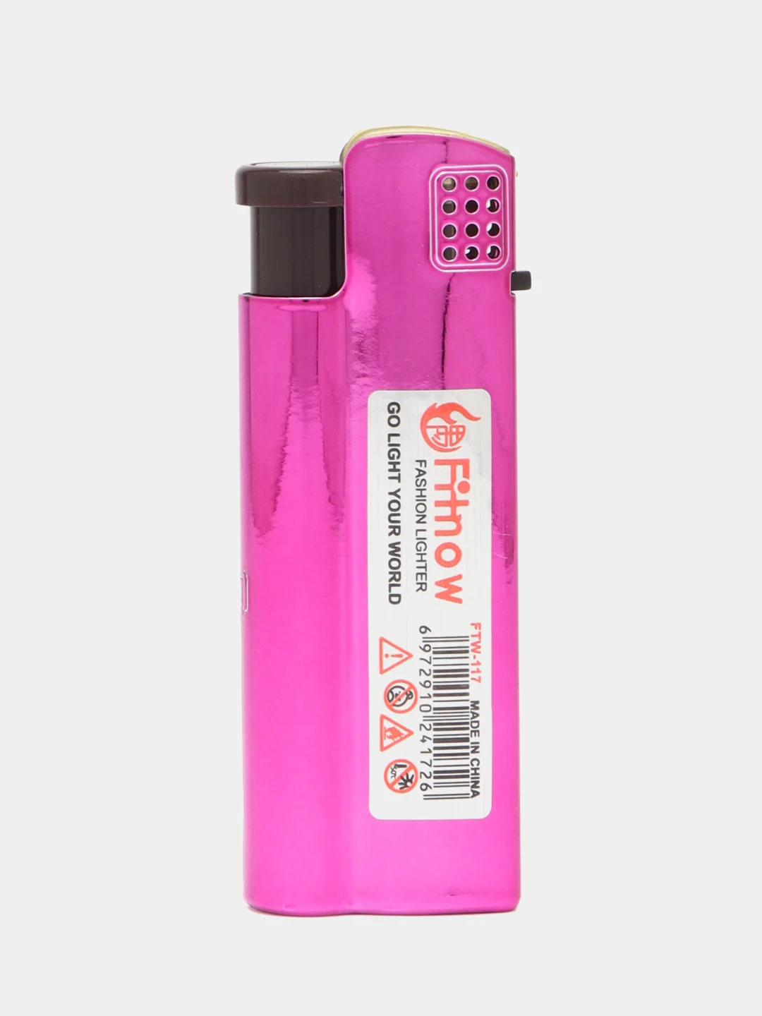 Красный зажигалка металлическая, газовая, автоген, заправляемая
